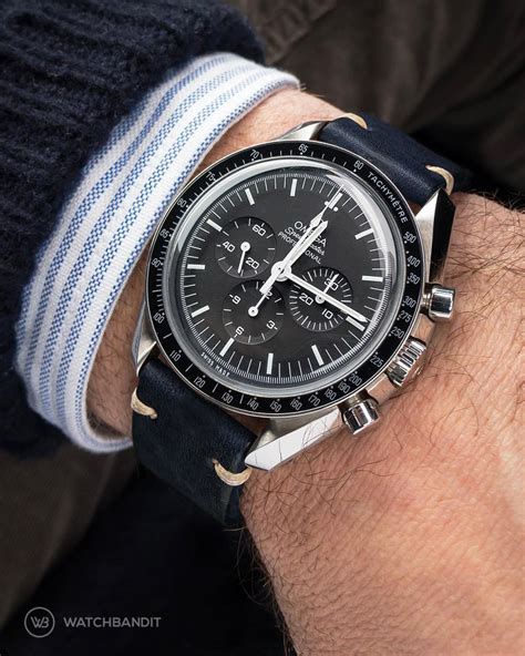 omega lederarmband speedmaster|omega speedmaster straps.